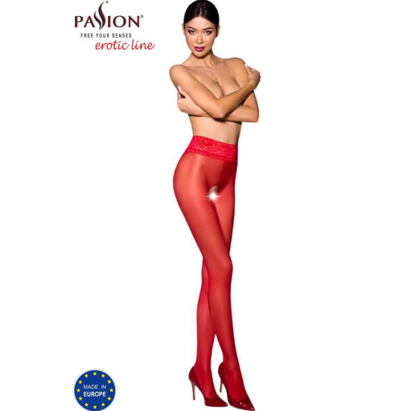 Passion - Tiopen 008 Collant Rouge 1/2 30 Den